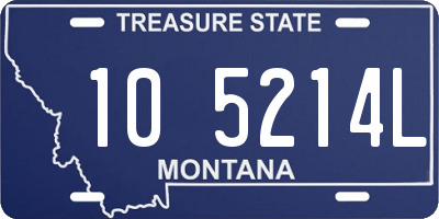 MT license plate 105214L