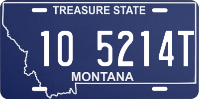 MT license plate 105214T