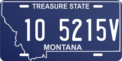 MT license plate 105215V