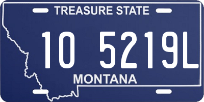 MT license plate 105219L