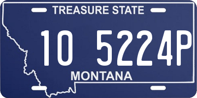 MT license plate 105224P