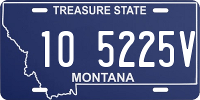 MT license plate 105225V