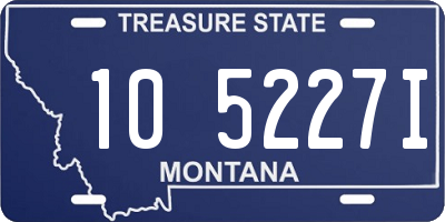 MT license plate 105227I