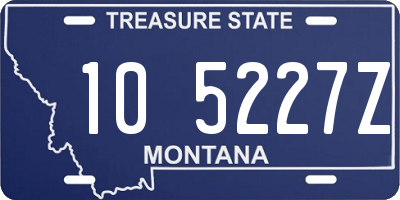 MT license plate 105227Z