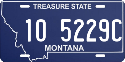 MT license plate 105229C