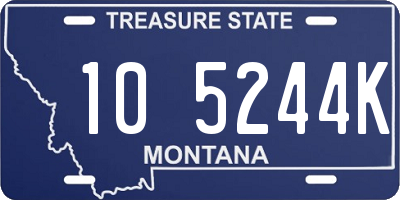 MT license plate 105244K