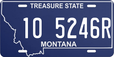 MT license plate 105246R