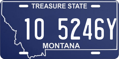 MT license plate 105246Y