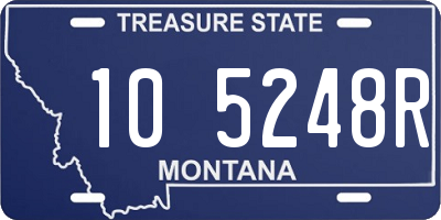 MT license plate 105248R