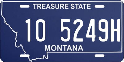 MT license plate 105249H