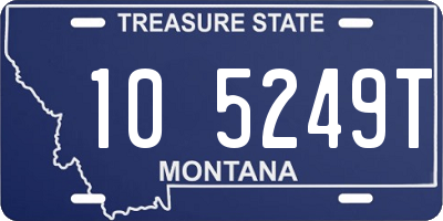 MT license plate 105249T