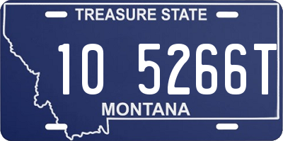 MT license plate 105266T