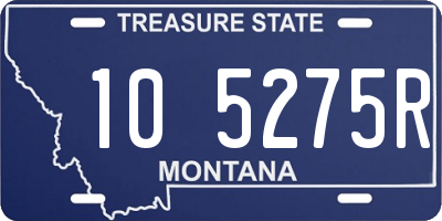 MT license plate 105275R