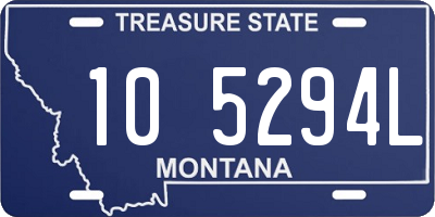 MT license plate 105294L