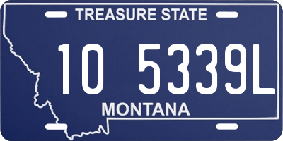 MT license plate 105339L