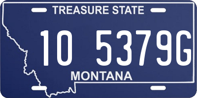 MT license plate 105379G