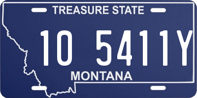 MT license plate 105411Y