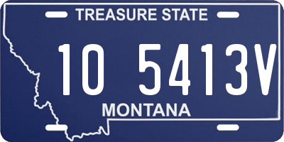 MT license plate 105413V