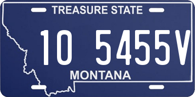 MT license plate 105455V