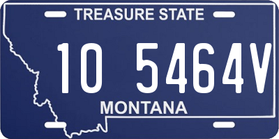 MT license plate 105464V