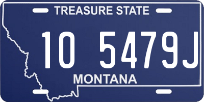 MT license plate 105479J