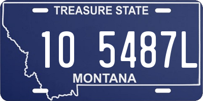 MT license plate 105487L