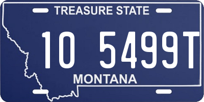 MT license plate 105499T