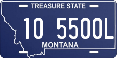 MT license plate 105500L