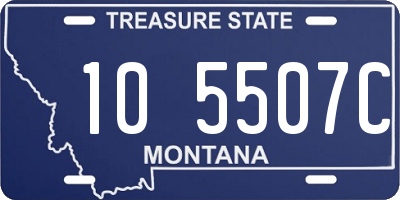 MT license plate 105507C