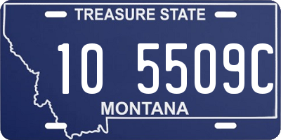 MT license plate 105509C