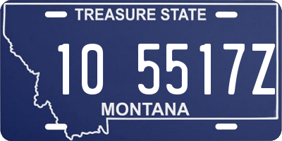 MT license plate 105517Z