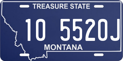 MT license plate 105520J