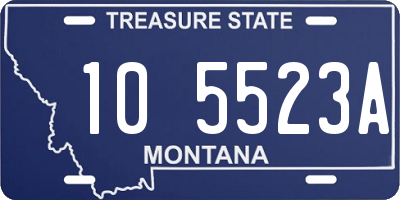 MT license plate 105523A