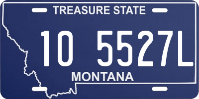 MT license plate 105527L