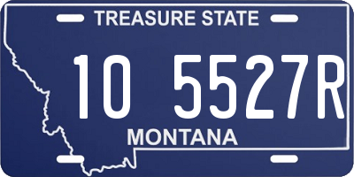 MT license plate 105527R