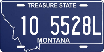 MT license plate 105528L