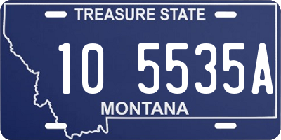 MT license plate 105535A