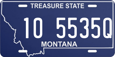 MT license plate 105535Q