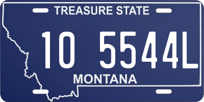 MT license plate 105544L