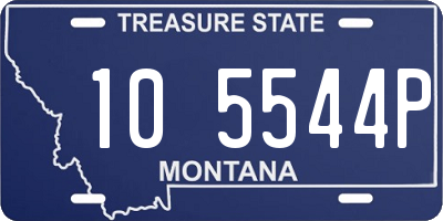 MT license plate 105544P