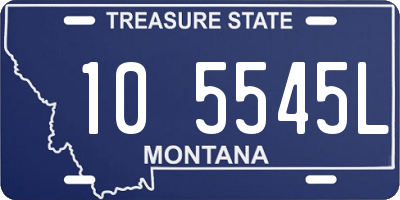 MT license plate 105545L