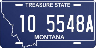 MT license plate 105548A