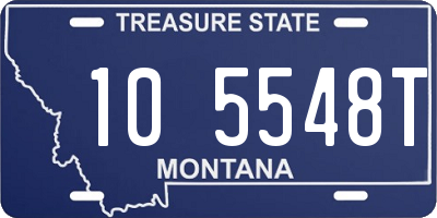 MT license plate 105548T