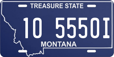 MT license plate 105550I