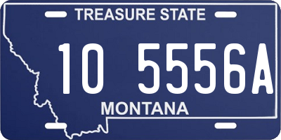 MT license plate 105556A