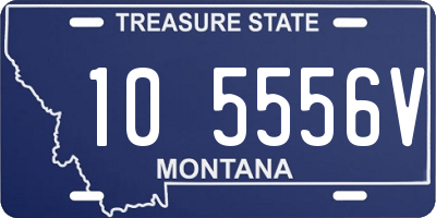 MT license plate 105556V