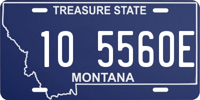 MT license plate 105560E