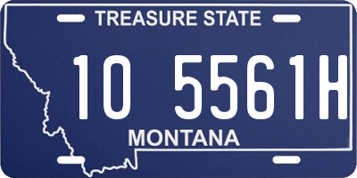 MT license plate 105561H