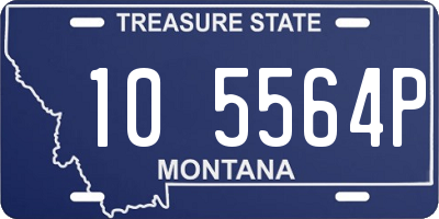 MT license plate 105564P