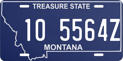 MT license plate 105564Z